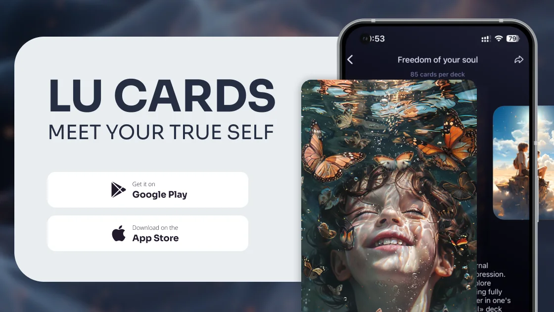 LU Cards app: Meet your true self, App Store and Google Play